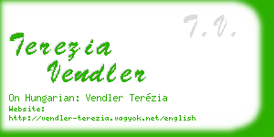 terezia vendler business card